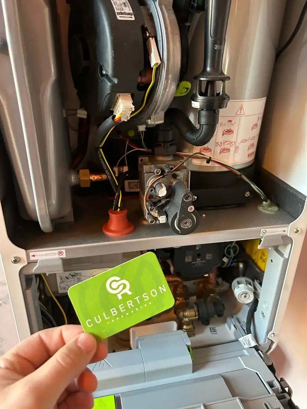 Boiler internal servicing