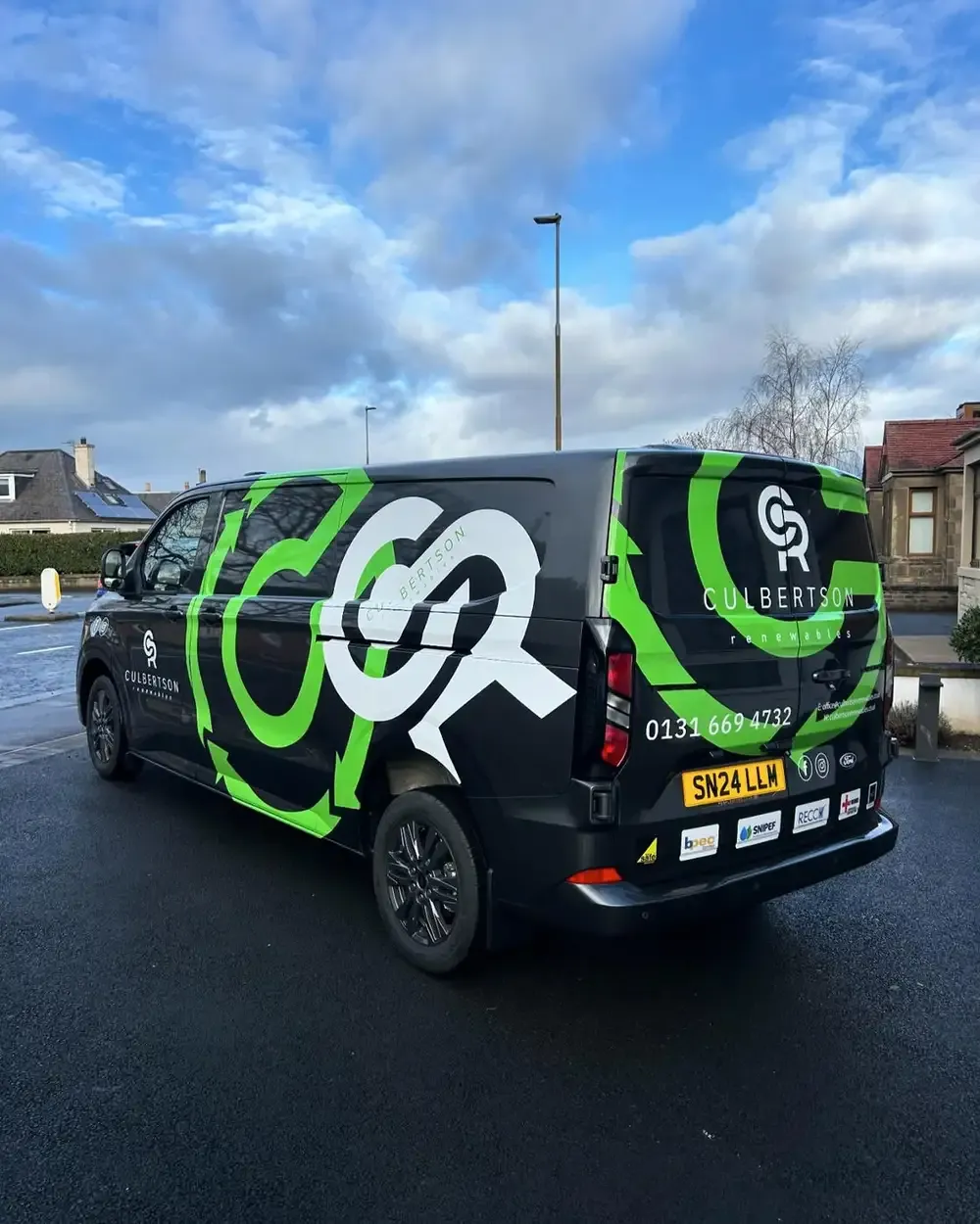 Culbertson Renewables branded van
