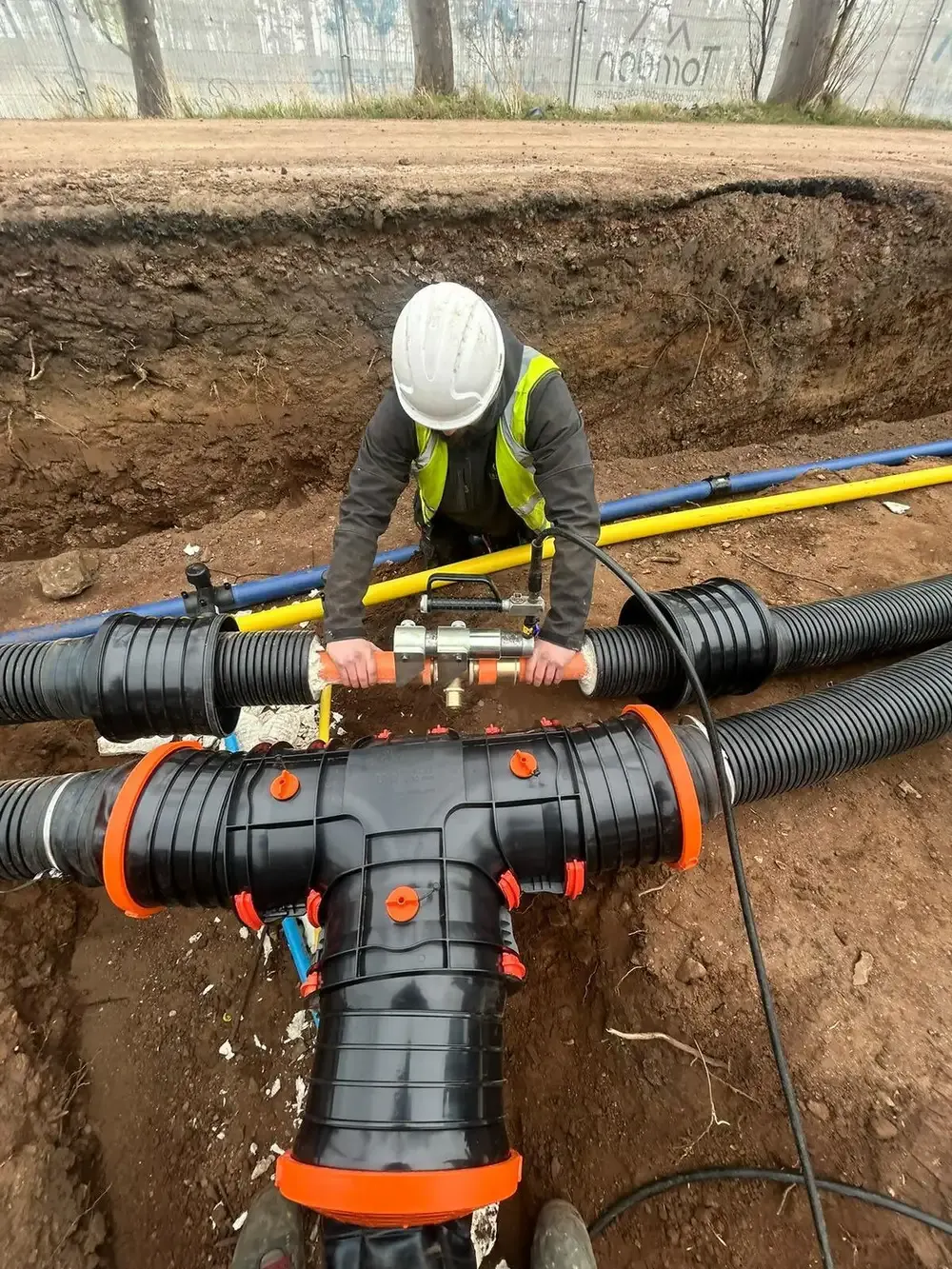 District heating manifold and pump work