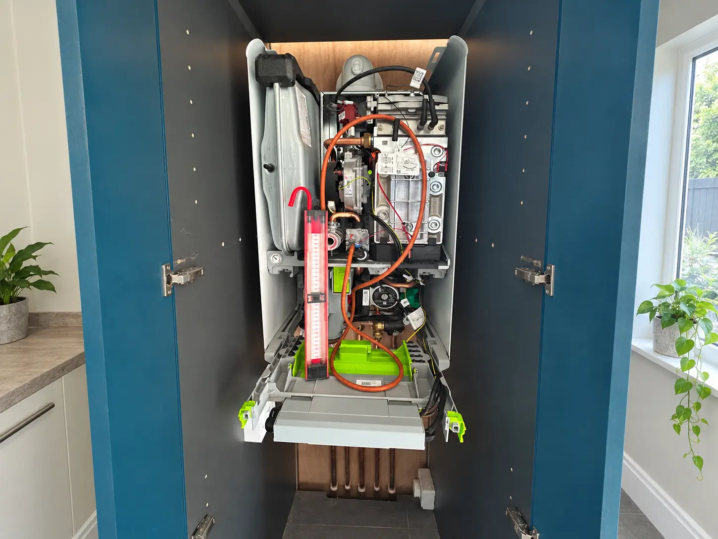 Boiler internal servicing