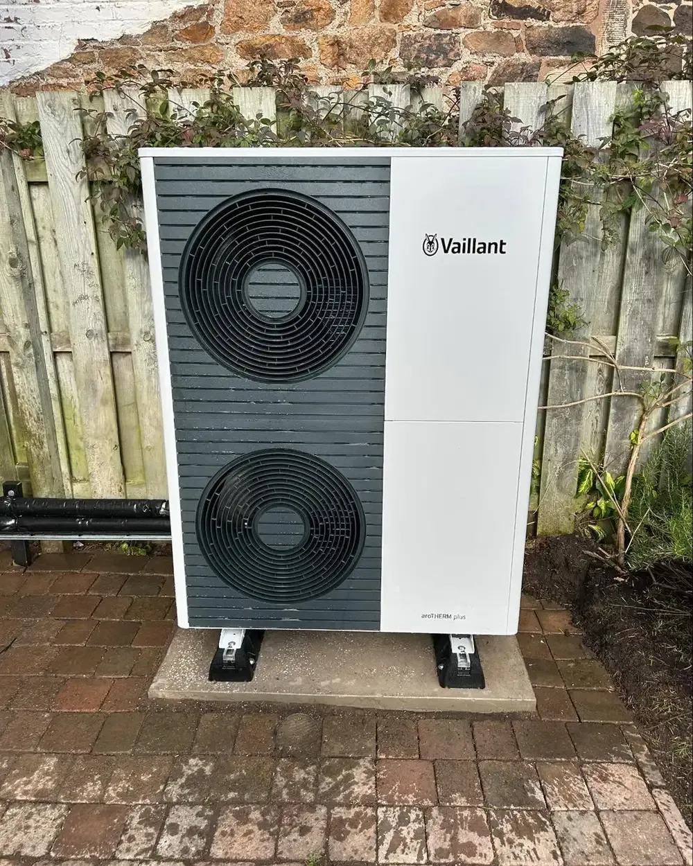 Vaillant air source heat pump installed by Culbertson Renewables