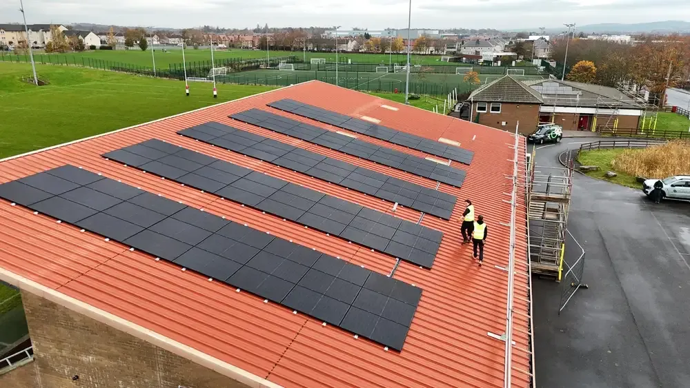 Large solar PV array installed by Culbertson Renewables