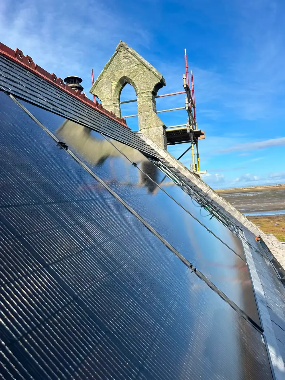 Integrated solar panels installed by Culbertson Renewables